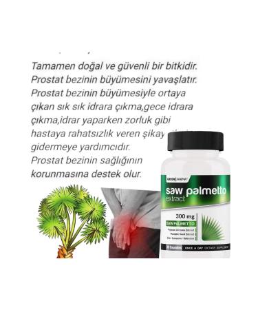 GreenFarma Green Farma Saw Palmetto 30 Capsules (DWARF PALM EXTRACT) - Buy Online on GoSupps.com