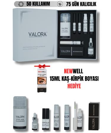 Valora Eyelash Lifting and Eyebrow Lamination Set - Eyebrow Eyelash Dye Gift (50 USES)