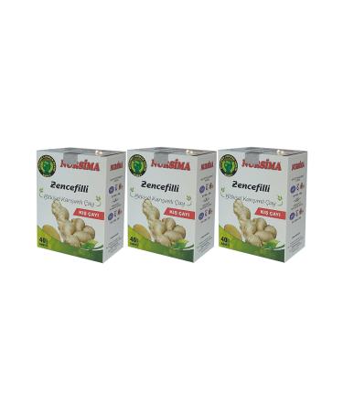 Nursima Ginger Herbal Mixed Tea 40's Filter Bags 3 Boxes