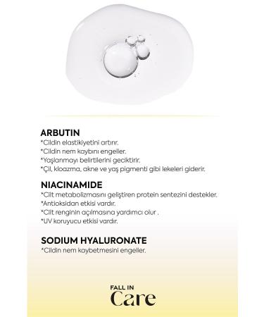 FALL IN CARE Arbutin Serum Anti-Spot and Brightening Skin Care Serum 30ml - Buy Online on GoSupps.com