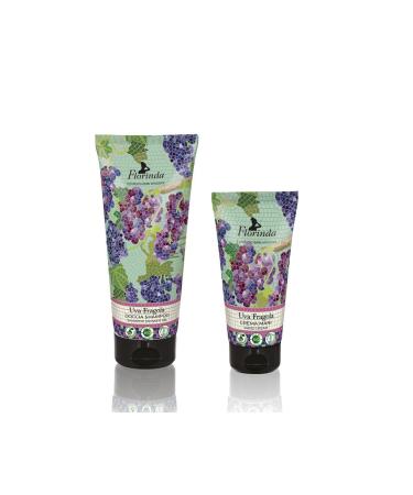 Florinda Uva Fragola Shampoo Shower Gel 200ML and Uva Fragola Hand Cream 75ML Set