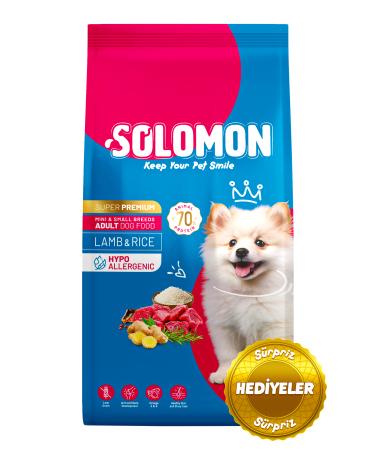 Solomon Adult Small Breed Lamb Super Premium Dog Food 9 kg Hypoallergenic - Low Grain