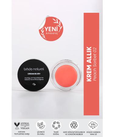 Bade Natural Cream Blush Peach Sorbet 02 0 Natural
