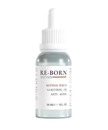Re-Born Solution Anti-Aging and Anti-Wrinkle Repairing Retinol (Vitamin A) Night Serum 30 Ml (1% Retinol + B5) - Buy Online on GoSupps.com