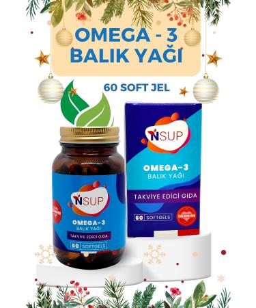 NSUP Omega-3 Fish Oil Omega-3 Support for Daily Energy and Mental Focus