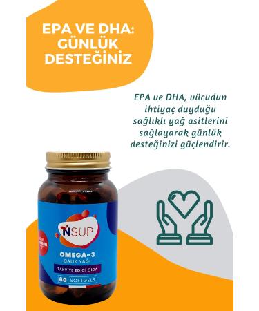 NSUP Omega-3 Fish Oil Omega-3 Support for Daily Energy and Mental Focus - Buy Online on GoSupps.com