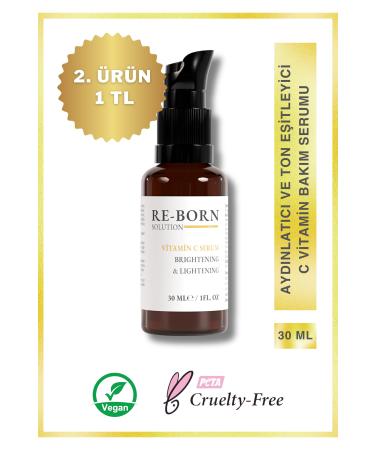 Re-Born Solution Brightening and Tone Equalizing Vitamin C Care Serum 30 ml Ascorbic Acid & B5 2%