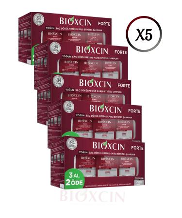 Bioxcin Forte Intensive Anti-Loss Shampoo (For All Hair Types) 3x300 ml (5 PCS) Forte Set1727