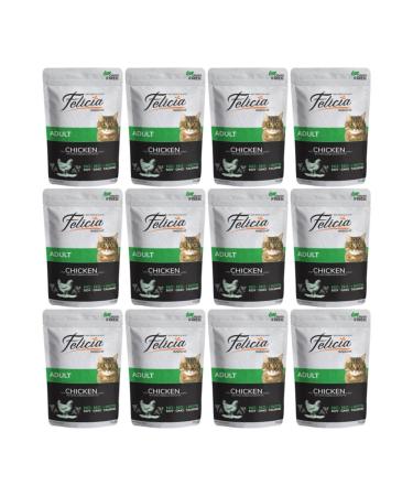 teknotrust Grain-Free Adult Chicken Pouch Wet Cat Food 85 Gr 12 Pieces