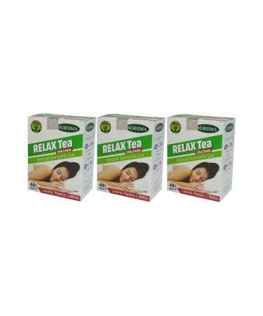 Nursima Relax Tea Herbal Mixed Tea 40's Filter Bags 3 Boxes