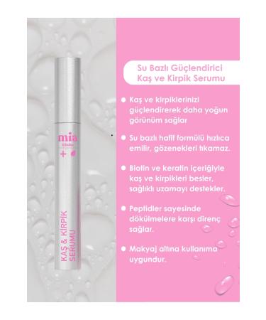 mia clinica water based strengthening eyebrow and eyelash serum 6.5 ml - Buy Online on GoSupps.com