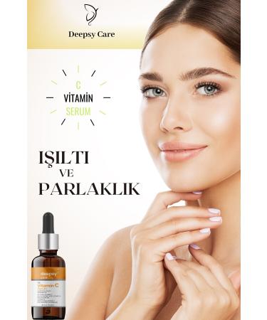 Deepsy Care Brightening Vitamin C Serum (vitamin C + Hyaluronic Acid + Niacinamide) 30 Ml - Buy Online on GoSupps.com