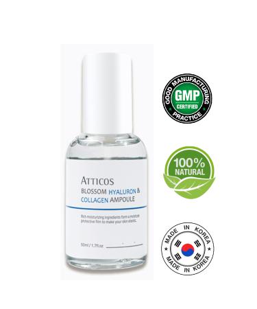ATTICOS Blossom Hyaluron & Collagen Ampoule Moisturizing Serum - Buy Online on GoSupps.com