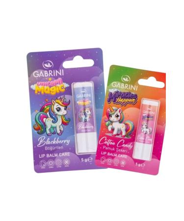 E EN HOME Lip Balm Kids Lip Moisturizing Care Cream (Blackberry-Cotton Candy)
