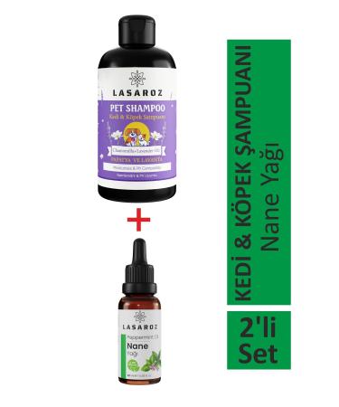 teknotrust Cat Dog Shampoo 250 ml + Peppermint Oil 20 ml Drops for Stomach and Respiratory Problems