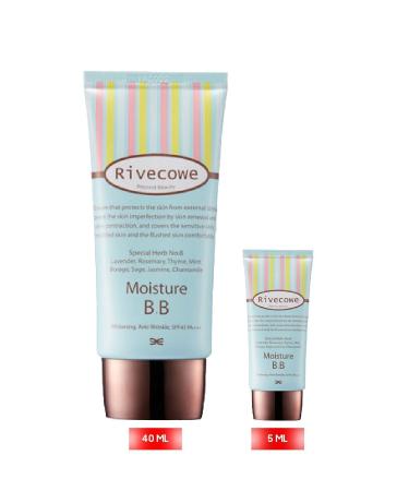 RIVECOWE Bb Cream-Moisturizing Effect Spf 43 Pa Sun Protection Travel Size (5 * 5 Ml)