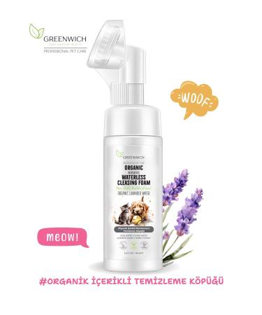 teknotrust Anti-Shedding Cat Dry Shampoo No-Rinse Dog Paw Foam Flea Parasite Repellent