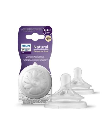 Philips Avent Natural Response 2-Piece Bottle Teat Size 4 3 Months+