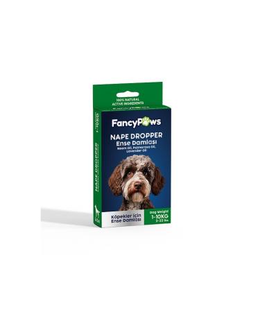 Fancy Paws Dog Neck Lice Flea Tick Skin Care Herbal Drops for dogs weighing 1-10 kg (3 pieces x1.5ml) - Buy Online on GoSupps.com