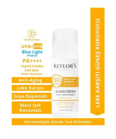 Keylor's Cosmetic Anti-Blemish & Anti-Aging Sunscreen Spf 50 Pa | Water Resistant Blue Light Protection - Buy Online on GoSupps.com