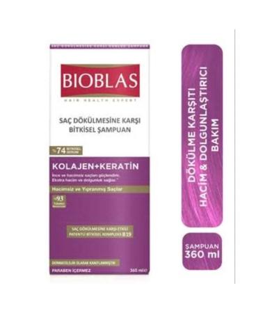 Bioblas collagen and keratin shampoo