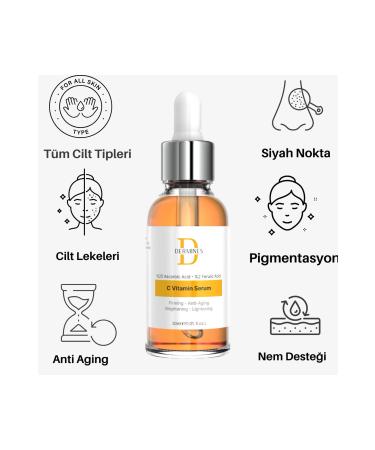 Dermines Brightening and Tone Equalizing Vitamin C Serum 30 ml ( Ascorbic Acid & Ferulic Acid ) - Buy Online on GoSupps.com