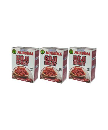 Nursima Goji Berry Herbal Mixed Tea 40's Filter Bags 3 Boxes