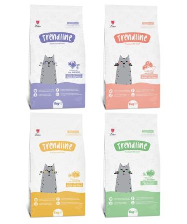 Trendline Mixed Cat Food 1 kg x 4 Pieces