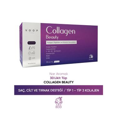 VOOP Collagen Beauty High Bioactive Hydrolyzed Collagen 0 Pure And Natural - 30 Tubes - Buy Online on GoSupps.com