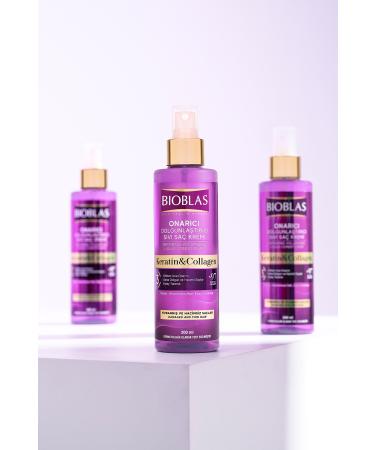 Bioblas Liquid Hair Conditioner Collagen Keratin 200 ml - Anti-Loss Volume & Plump - Buy Online on GoSupps.com
