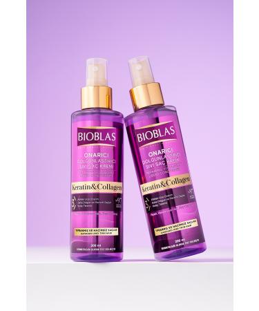 Bioblas Liquid Hair Conditioner Collagen Keratin 200 ml - Anti-Loss Volume & Plump - Buy Online on GoSupps.com