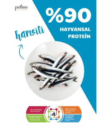 Petline Anchovy Fish Adult Cat Food 3kg (2X1.5KG) - Anchovy - Buy Online on GoSupps.com