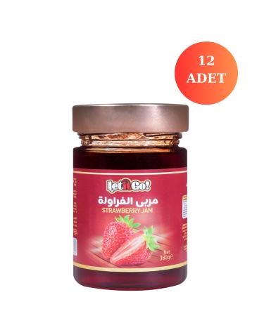 LET IT GO Strawberry Jam 380 Gr - 12 Pieces !!