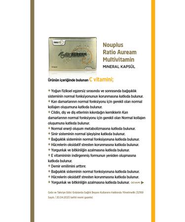 Nouplus Ratio Auream Multivitamin 30 Capsules - Buy Online on GoSupps.com