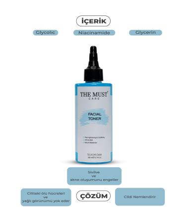 THEMUSTCARE Purifying and Pore Tightening Anti-Stain Glycolic Acid All Skin Toner 200 ml - Buy Online on GoSupps.com