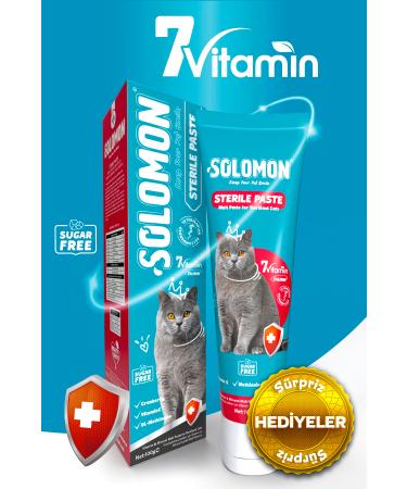 Solomon Sterile Paste 100 gr Vitamin and Mineral Malt Paste for Sterilized Cats