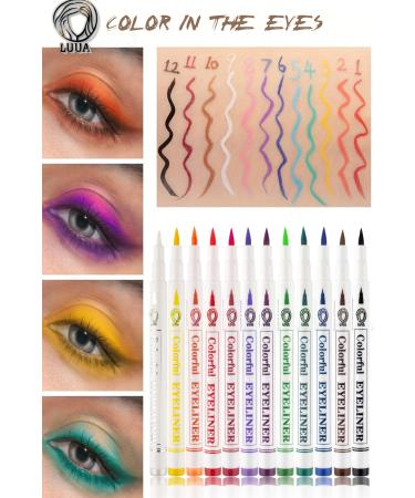 LUUA 12 Color Pen Eyeliner Set - Buy Online on GoSupps.com