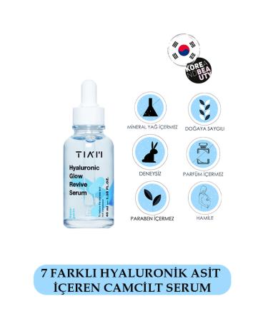 T AM Hyaluronic Glow Revive Serum Intensive Moisturizing 7 Complex Hyaluronic Acid Skin Serum