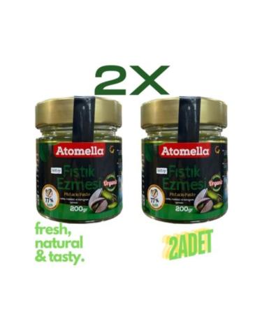 ATOMELLA 2 Pieces Atomella w Pistachio Paste 2X200 gr