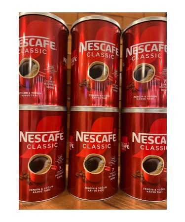 Nescafe Classic 6x1kg tin can.