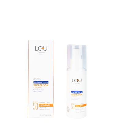 Lou Cosmetics Blue Light Filter Sun Cream-100 ml - Buy Online on GoSupps.com