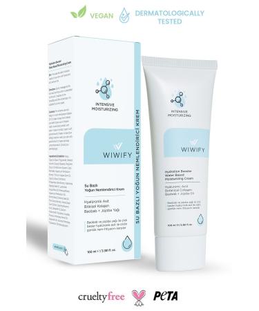 WIWIFY Water Based Intensive Moisturizing Face Cream 100 ml All Skin Types 24 Hour Effective - Buy Online on GoSupps.com