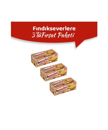 Hanuta Wafer Thin Hazelnut Slices 220 gr 3 Pieces