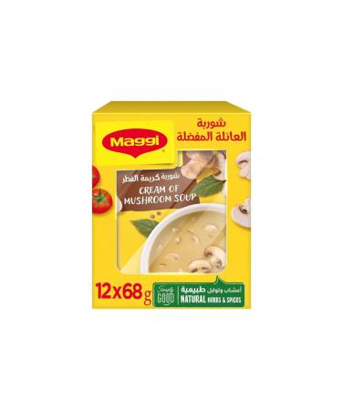 Maggi Cream of Mushroom Soup Box of 12 (12 x 68g)