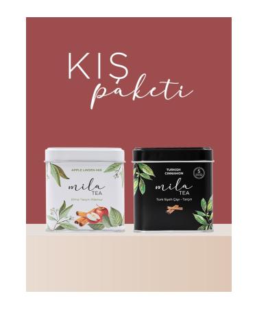 Mila Tea Winter Package - Apple Cinnamon Linden and Turkish Black Tea Cinnamon