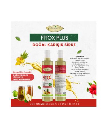 Fitovision Fitox Plus Natural Fermentation Detox Vinegar