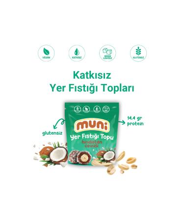 muni Coconut Peanut Ball 80g x 6pcs - Buy Online on GoSupps.com