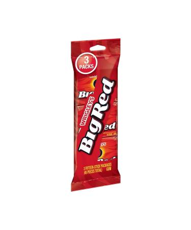 Wrigleys Wrigley's Bigred Cinnamon Gum 3 Pack 45 Sticks