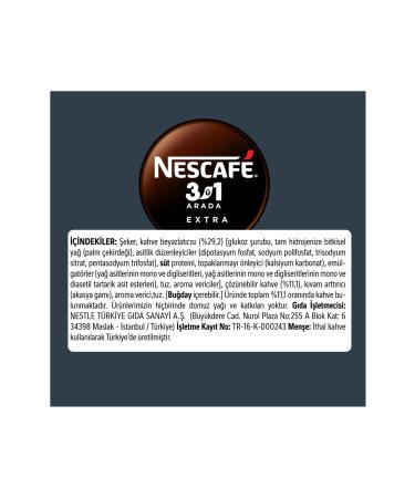 Nescafe 3in1 Extra Coffee 16.5 gr x 48 pieces - Buy Online on GoSupps.com