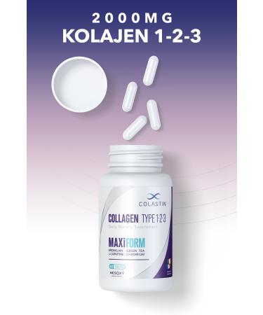Colastin Collagen 1-2-3 MaxiForm 60 Tablets Skin Body Diet and Form Now in One Bottle - Buy Online on GoSupps.com